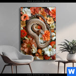 Wechselmotiv Die Schlange Verfuehrerische Tarnung Hochformat Produktvorschau mit dem Bild Die Schlange - Verführerische Tarnung im Format Hochformat.