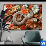 Wechselmotiv Die Schlange Verfuehrerische Tarnung Querformat Produktvorschau mit dem Bild Die Schlange - Verführerische Tarnung im Format Querformat.