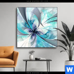 Wechselmotiv Digitale Blumen No 3 Quadrat Produktvorschau mit dem Bild Digitale Blumen No.3 im Format Quadrat.