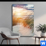 Wechselmotiv Duenen Und Meer Hochformat Produktvorschau mit dem Bild Dünen und Meer im Format Hochformat.