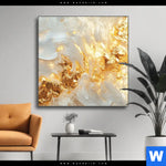 Wechselmotiv Edle Farbexplosion Gold Quadrat Produktvorschau mit dem Bild Edle Farbexplosion Gold im Format Quadrat.