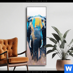 Wechselmotiv Elefant Farben Der Wildnis Schmal Produktvorschau mit dem Bild Elefant - Farben der Wildnis im Format Schmal.