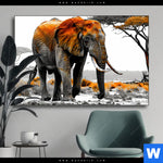 Wechselmotiv Elefant Kraft Der Wildnis Querformat Produktvorschau mit dem Bild Elefant - Kraft der Wildnis im Format Querformat.