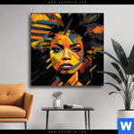 Wechselmotiv Erzoernte Frau Quadrat Produktvorschau mit dem Bild Erzörnte Frau im Format Quadrat.