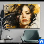 Wechselmotiv Estelle Dynamische Portraetkunst Querformat Produktvorschau mit dem Bild Estelle - Dynamische Porträtkunst im Format Querformat.