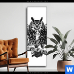 Wechselmotiv Eule Auf Ast Schmal Produktvorschau mit dem Bild Eule auf Ast im Format Schmal.