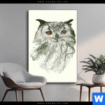 Wechselmotiv Eule Wald No 1 Hochformat Produktvorschau mit dem Bild Eule & Wald No.1 im Format Hochformat.