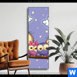 Wechselmotiv Eulenfamilie Schmal Produktvorschau mit dem Bild Eulenfamilie im Format Schmal.