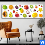 Wechselmotiv Exotische Fruechte Panorama Produktvorschau mit dem Bild Exotische Früchte im Format Panorama.