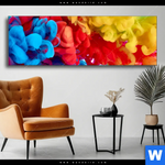 Wechselmotiv Farbe Im Wasser Bunt Panorama Produktvorschau mit dem Bild Farbe im Wasser - bunt im Format Panorama.