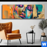 Wechselmotiv Farbexplosion Portraet Florence Panorama Produktvorschau mit dem Bild Farbexplosion - Porträt Florence im Format Panorama.