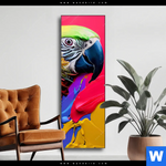 Wechselmotiv Federn Papagei Schmal Produktvorschau mit dem Bild Federn Papagei im Format Schmal.