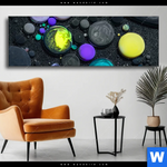 Wechselmotiv Fluid Art Bubbless No 1 Panorama Produktvorschau mit dem Bild Fluid Art - Bubbless No.1 im Format Panorama.