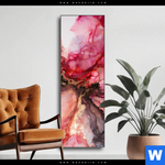 Wechselmotiv Fluid Art Rot Braun Schmal Produktvorschau mit dem Bild Fluid Art Rot & Braun im Format Schmal.