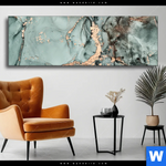 Wechselmotiv Fluid Art Tuerkis Panorama Produktvorschau mit dem Bild Fluid Art Türkis im Format Panorama.