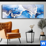 Wechselmotiv Fluid Art Winter Wonderland Panorama Produktvorschau mit dem Bild Fluid Art Winter Wonderland im Format Panorama.