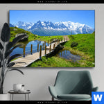 Wechselmotiv Franzoesische Alpen Querformat Produktvorschau mit dem Bild Französische Alpen im Format Querformat.