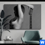 Wechselmotiv Frau Gitarre Querformat Produktvorschau mit dem Bild Frau & Gitarre im Format Querformat.