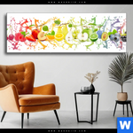 Wechselmotiv Fruchtspritzer Panorama Produktvorschau mit dem Bild Fruchtspritzer im Format Panorama.