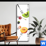 Wechselmotiv Fruechte Auf Gabeln Schmal Produktvorschau mit dem Bild Früchte auf Gabeln im Format Schmal.