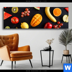 Wechselmotiv Fruechte Gesunde Ernaehrung Panorama Produktvorschau mit dem Bild Früchte - Gesunde Ernährung im Format Panorama.