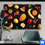 Wechselmotiv Fruechte Gesunde Ernaehrung Querformat Produktvorschau mit dem Bild Früchte - Gesunde Ernährung im Format Querformat.