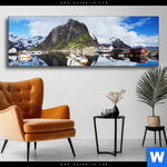 Wechselmotiv Fruehling In Norwegen Panorama Produktvorschau mit dem Bild Frühling in Norwegen im Format Panorama.