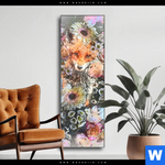 Wechselmotiv Fuchs Blumen Schmal Produktvorschau mit dem Bild Fuchs & Blumen im Format Schmal.