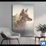 Wechselmotiv Fuchs Wald Hochformat Produktvorschau mit dem Bild Fuchs & Wald im Format Hochformat.