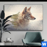 Wechselmotiv Fuchs Wald Querformat Produktvorschau mit dem Bild Fuchs & Wald im Format Querformat.