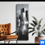 Wechselmotiv Futuristische Skyline Schmal Produktvorschau mit dem Bild Futuristische Skyline im Format Schmal.