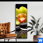 Wechselmotiv Gelbe Orchidee Schmal Produktvorschau mit dem Bild Gelbe Orchidee im Format Schmal.