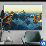 Wechselmotiv Gipfel In Den Alpen Querformat Produktvorschau mit dem Bild Gipfel in den Alpen im Format Querformat.