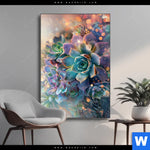 Wechselmotiv Glaenzende Sukkulenten Hochformat Produktvorschau mit dem Bild Glänzende Sukkulenten im Format Hochformat.