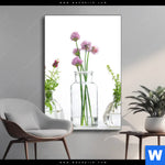 Wechselmotiv Glasvasen Mit Kraeutern Hochformat Produktvorschau mit dem Bild Glasvasen mit Kräutern im Format Hochformat.