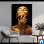 Wechselmotiv Golden Skin Hochformat Produktvorschau mit dem Bild Golden Skin im Format Hochformat.