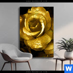 Wechselmotiv Goldene Rose Hochformat Produktvorschau mit dem Bild Goldene Rose im Format Hochformat.