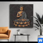 Wechselmotiv Goldener Buddha Quadrat Produktvorschau mit dem Bild Goldener Buddha im Format Quadrat.
