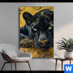 Wechselmotiv Goldener Panther Hochformat Produktvorschau mit dem Bild Goldener Panther im Format Hochformat.