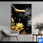 Wechselmotiv Goldenes Hochlandrind Hochformat Produktvorschau mit dem Bild Goldenes Hochlandrind im Format Hochformat.