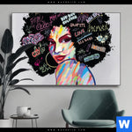 Wechselmotiv Graffiti Afro No 1 Querformat Produktvorschau mit dem Bild Graffiti Afro No.1 im Format Querformat.
