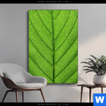 Wechselmotiv Gruene Blattadern Hochformat Produktvorschau mit dem Bild Grüne Blattadern im Format Hochformat.