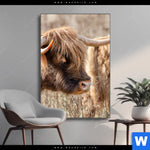 Wechselmotiv Hochlandrind Auf Weide Hochformat Produktvorschau mit dem Bild Hochlandrind auf Weide im Format Hochformat.