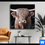 Wechselmotiv Hochlandrind Wilde Schoenheit Quadrat Produktvorschau mit dem Bild Hochlandrind - Wilde Schönheit im Format Quadrat.