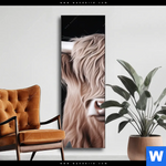 Wechselmotiv Hochlandrind Wilde Schoenheit Schmal Produktvorschau mit dem Bild Hochlandrind - Wilde Schönheit im Format Schmal.
