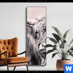 Wechselmotiv Hochlandrinder Harmonie In Pastell Schmal Produktvorschau mit dem Bild Hochlandrinder - Harmonie in Pastell im Format Schmal.