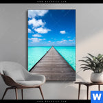Wechselmotiv Hoelzernes Pier Hochformat Produktvorschau mit dem Bild Hölzernes Pier im Format Hochformat.