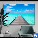 Wechselmotiv Hoelzernes Pier Querformat Produktvorschau mit dem Bild Hölzernes Pier im Format Querformat.