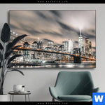 Wechselmotiv Innenstadt Von Manhattan Querformat Produktvorschau mit dem Bild Innenstadt von Manhattan im Format Querformat.