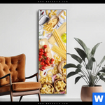 Wechselmotiv Italienische Pasta Vielfalt Schmal Produktvorschau mit dem Bild Italienische Pasta Vielfalt im Format Schmal.
